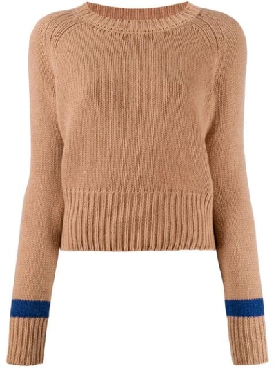 Aragona Crew-neck Cashmere Sweater In Neutrals
