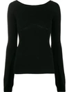 N°21 BOAT-NECK CASHMERE KNIT TOP