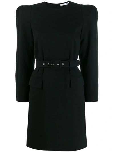 Givenchy Belted Structured Dress In Black