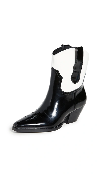 Sol Sana Allister Boots In Black/white