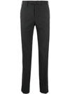 Incotex Micro Houndstooth Pattern Trousers In Grey