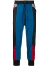 Y-3 COLOUR BLOCK TRACK TROUSERS