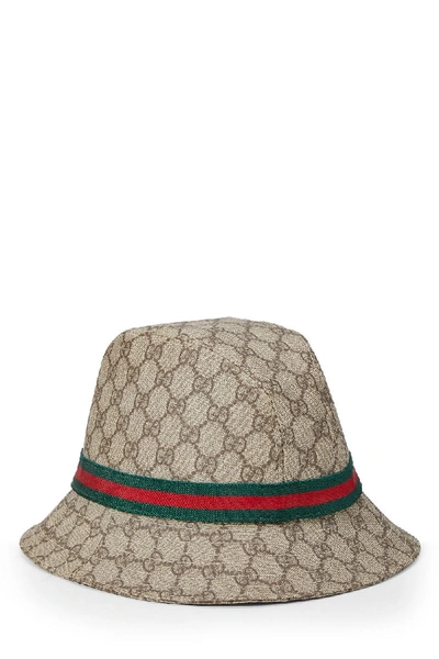 Pre-owned Gucci Original Gg Supreme Canvas Bucket Hat