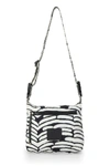 CHANEL Black & White Sport Line Nylon Messenger Bag