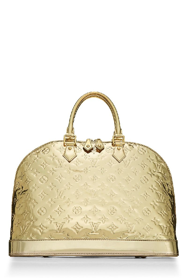 Pre-Owned Louis Vuitton Gold Monogram Miroir Alma Gm | ModeSens