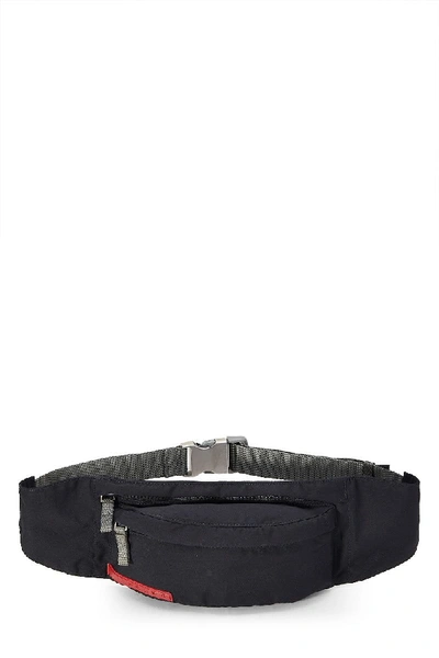 Pre-owned Prada Black Nylon Belt Bag