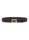 GUCCI SQUARE G BUCKLE REVERSIBLE LEATHER BELT