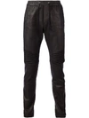 BALMAIN JOGGINGHOSE MIT LEDEROPTIK