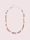 KATE SPADE GEO GEMS COLLAR NECKLACE,ONE SIZE