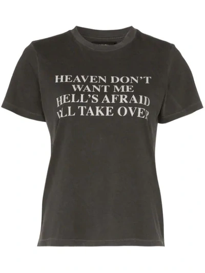 Amiri Heaven And Hell Cotton T-shirt In Black
