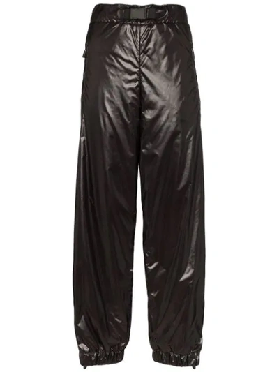 Moncler Contrast Stripe Trousers In Black