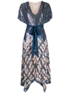 TEMPERLEY LONDON SEQUIN MIDI DRESS