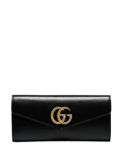 Gucci Gg Marmont Broadway Small Evening Clutch Bag In Black