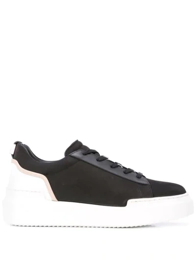 Buscemi Textured Lace-up Trainers In Black