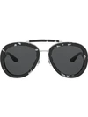 MIU MIU TINTED AVIATOR SUNGLASSES