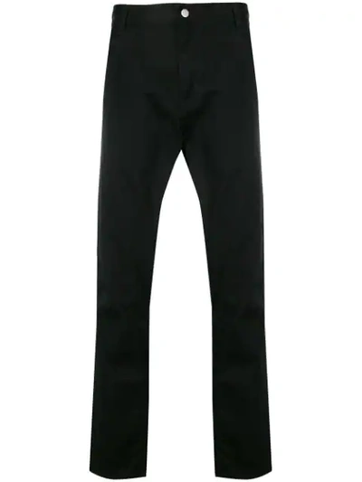 Carhartt Fatigue Black Straight-leg Twill Trousers