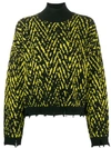 VERSACE CHEVRON KNIT JUMPER