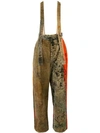 Uma Wang High-waisted Dungarees In Brown