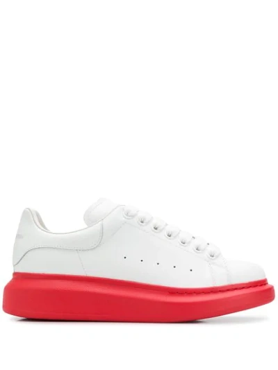 Alexander Mcqueen Contrasting Sole Trainers In White