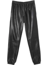 BURBERRY LEATHER TRACK trousers