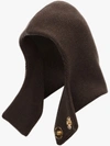 JW ANDERSON KNITTED HOOD WITH BRASS SNAPS,KW20119F51268714121383