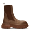 RICK OWENS RICK OWENS BROWN BOZO TRACTOR BEATLES CHELSEA BOOTS