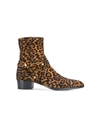 SAINT LAURENT WYATT LEOPARD PRINT BOOTS,5795200TO0014410418