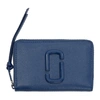 MARC JACOBS MARC JACOBS BLUE SMALL SNAPSHOT STANDARD WALLET