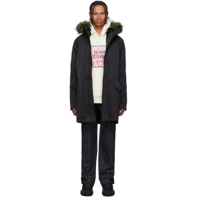 Opening Ceremony Padded Parka Coat In 0001 Black