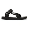 Suicoke Depa-v2 Velcro-strap Sandals In Black