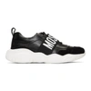 Moschino Black Logo Strap Sneakers