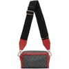 PIERRE HARDY PIERRE HARDY RED AND BLACK CUBE BOX BAG