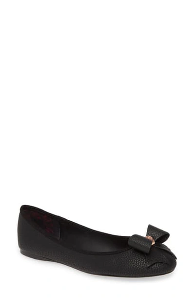Ted Baker Sually Flat In Black Opal
