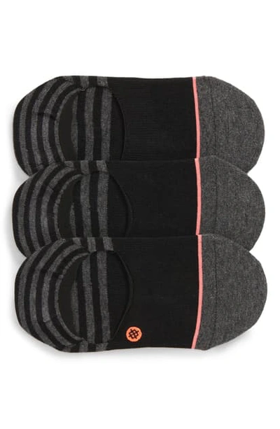 Stance Sensible 3-pack No-show Socks In Black