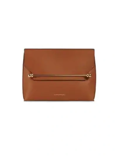 Strathberry East/west Stylist Leather Crossbody Bag In Tan