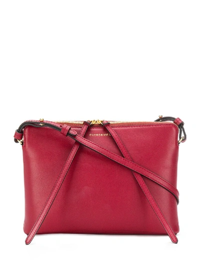 Cuero & Mor Leather Crossbody Bag In Red