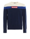 MONCLER WOOL LOGO PATCH SWEATER