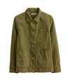 ALEX MILL Garment Dyed Work Jacket in Army Olive