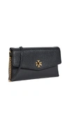 TORY BURCH KIRA MIXED MATERIAL CLUTCH