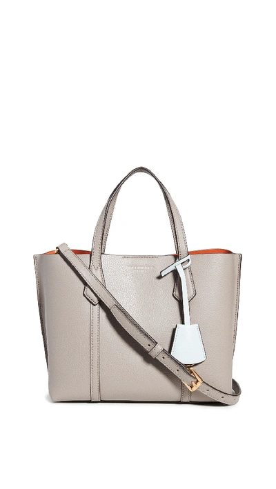 Tory Burch Perry Small Tote Bag In Grey Heron