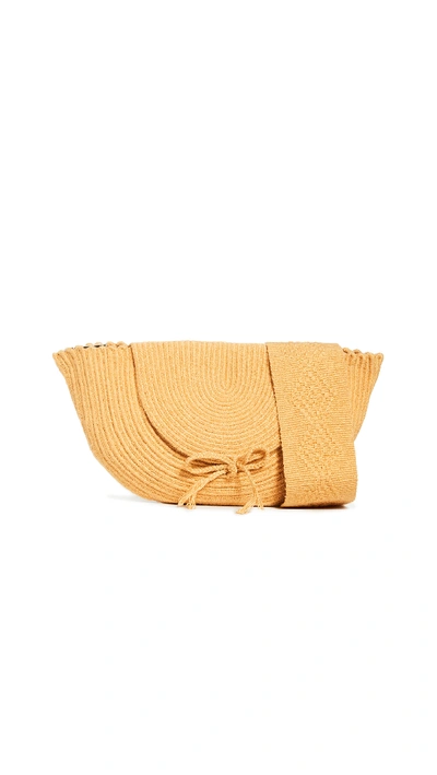 Sophie Anderson Jessie Braided Crossbody In Mustard