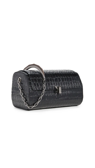 The Volon Po Trunk Bag In Black Croc