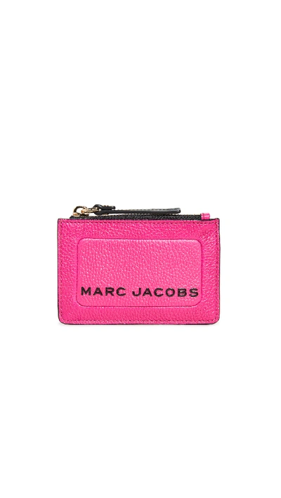 Marc Jacobs "top Zip Multi" Wallet In Diva Pink