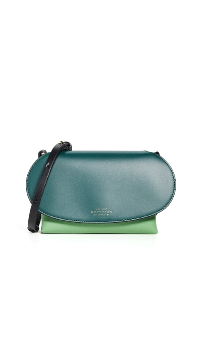 Smythson Mini Pillow Crossbody Bag In Emerald