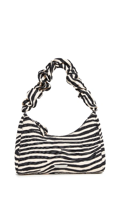 Loeffler Randall Aurora Scrunchie Strap Shoulder Bag In Zebra