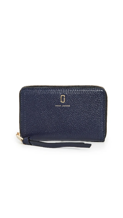 Marc Jacobs Small Standard Wallet In Navy