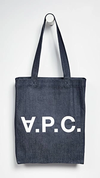 A.p.c. Laure Tote In Indigo