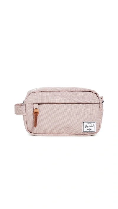 Herschel Supply Co Chapter Carry On Travel Kit In Ash Rose