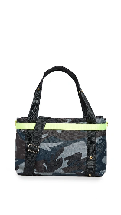 Andi Small Tote In Ink Camo/pop Yellow