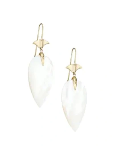 Annette Ferdinandsen Women's 14k Yellow Gold & Mother-of-pearl Arrowhead Earrings